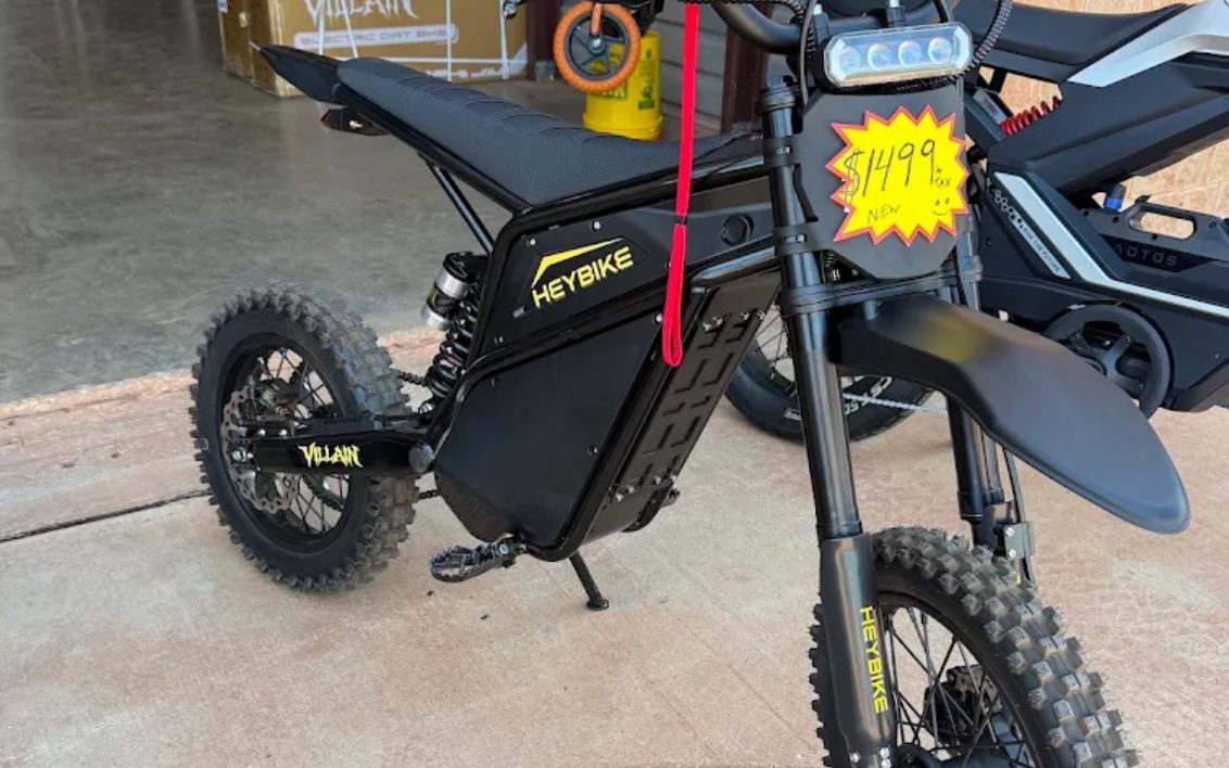 Heybike Villain on the E-Ride'z showroom floor in Abilene